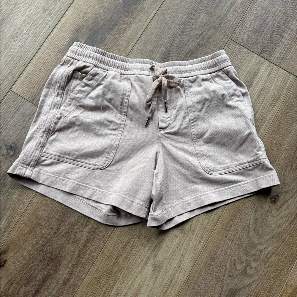 Athleta Tan Athletic Shorts with Elastic Waist